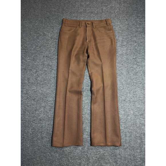 VINTAGE Levi's 517 Saddleman Men Pants 32x30 Brown Bootcut 80s USA - Picture 10 of 13